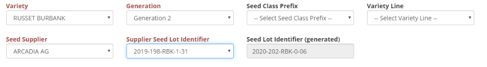 second seed lot registration